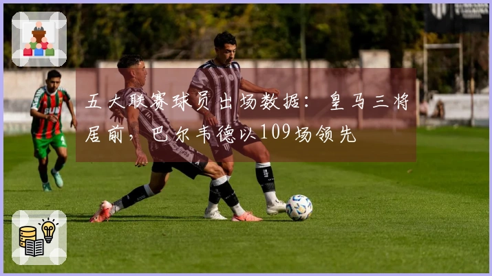 五大联赛球员出场数据：皇马三将居前，巴尔韦德以109场领先